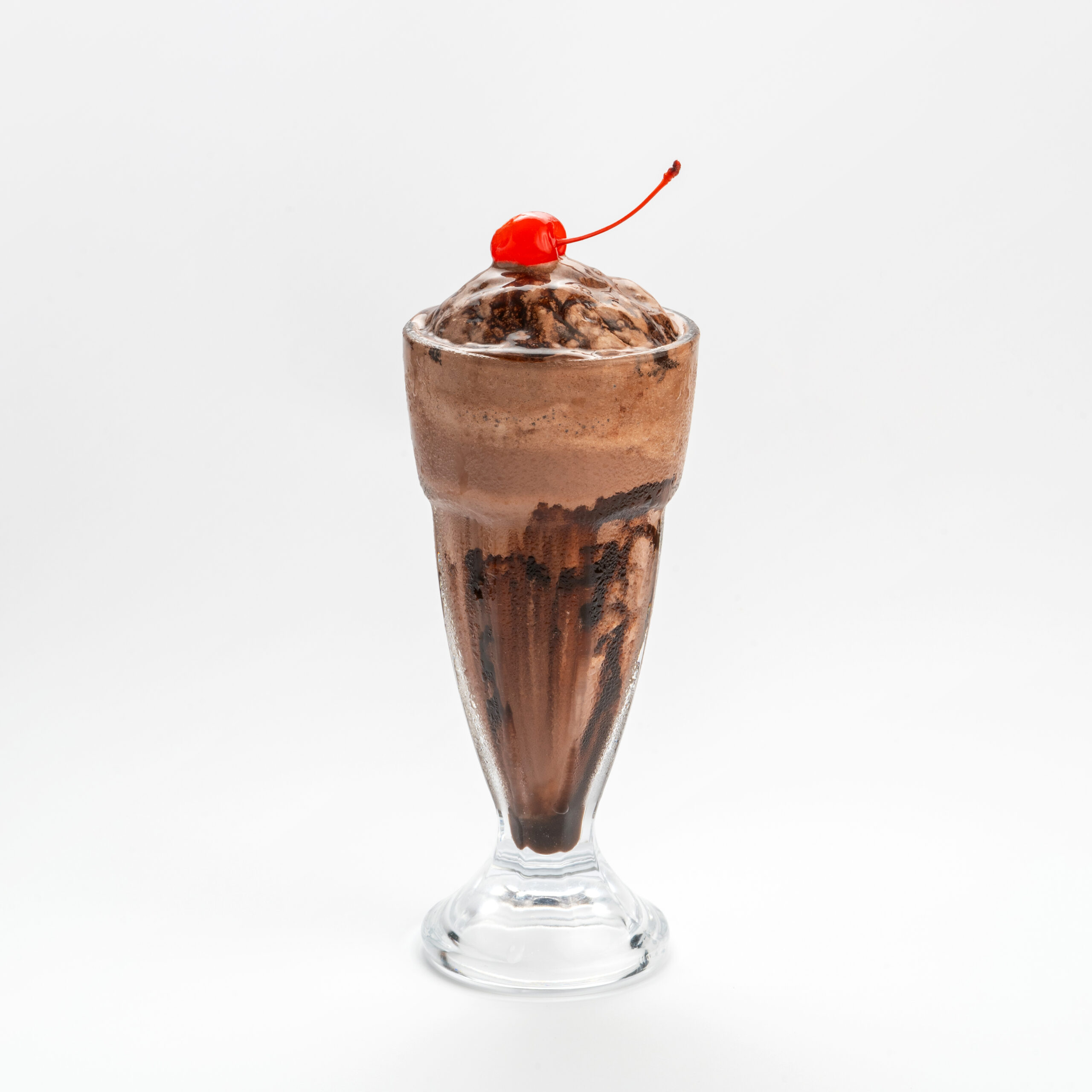 Chocolate Milkshake in White Background