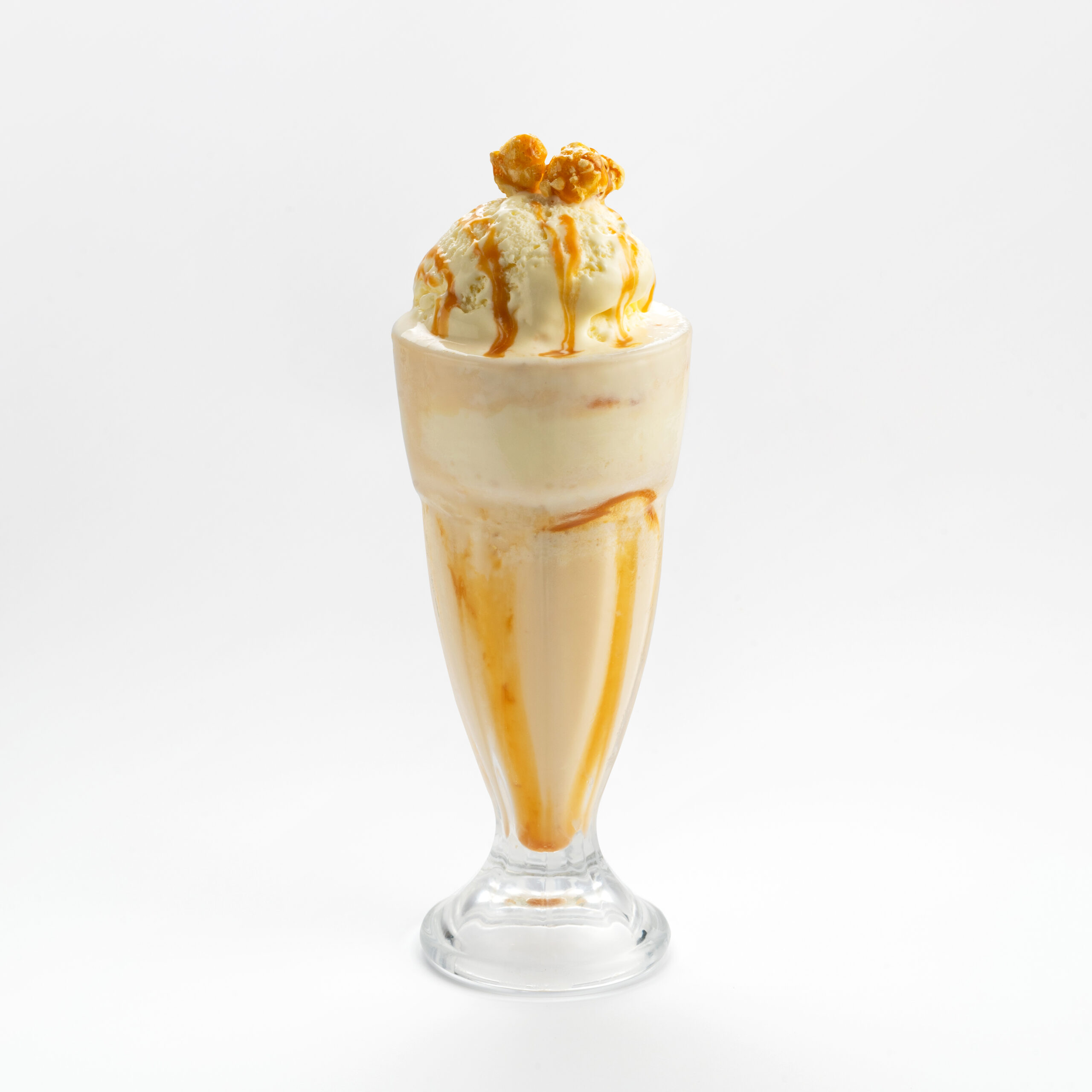 Popcorn Milkshake in White Background