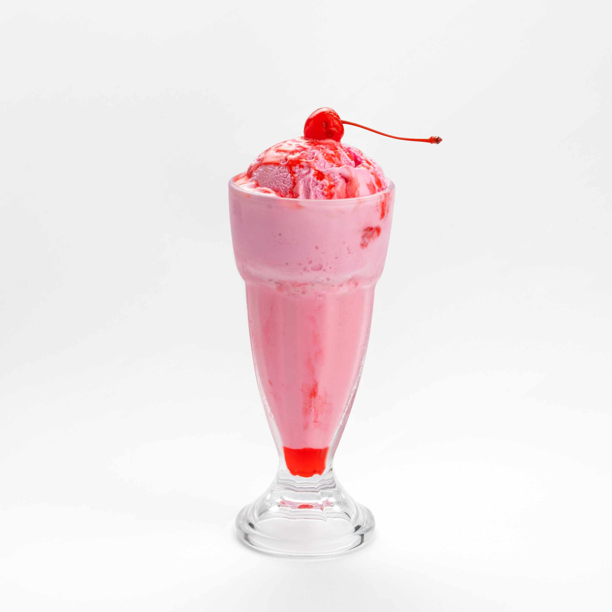 Strawberry Milkshake in White Background